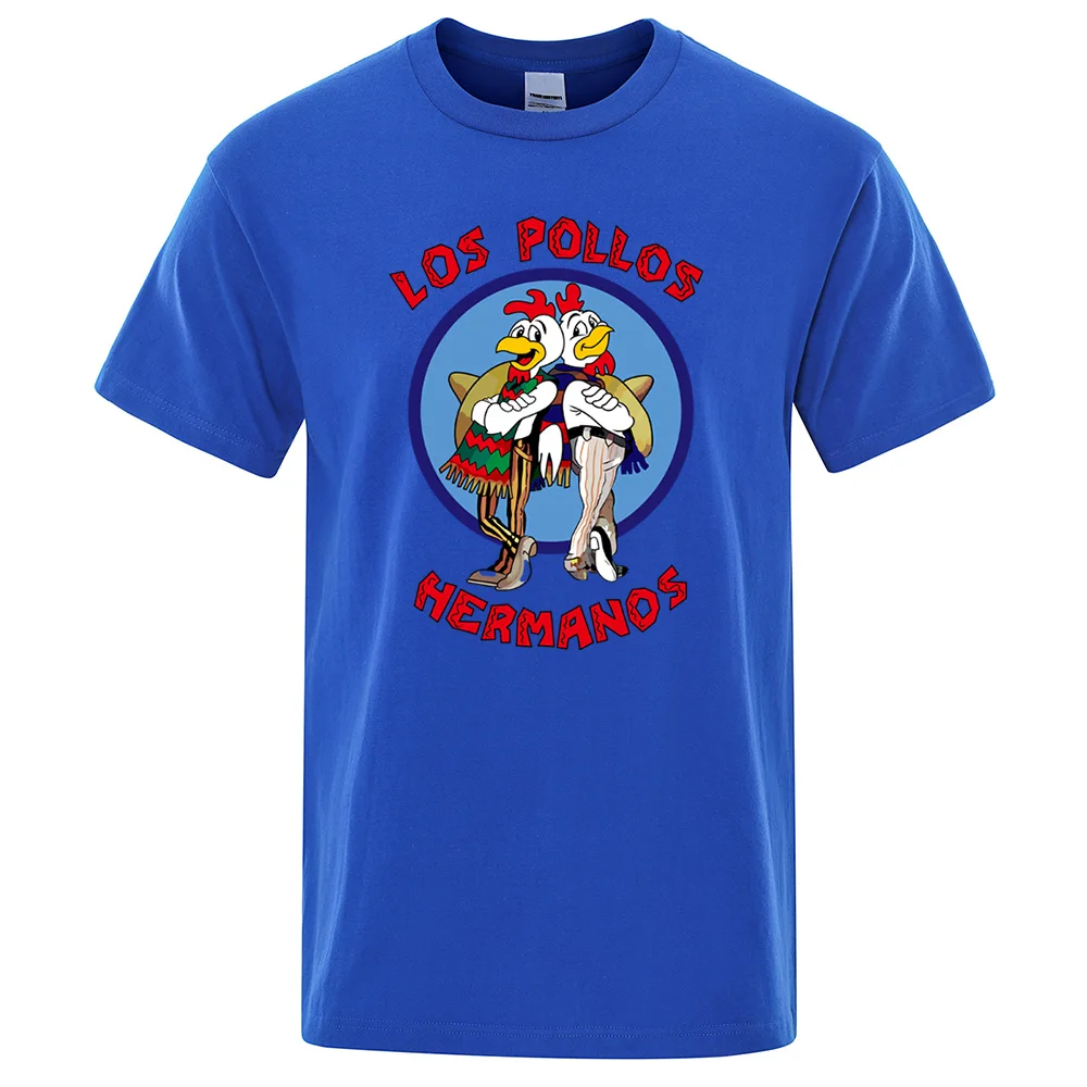 Los pollos hermanos lustig bedrucktes T-Shirt Männer Mode lässig kurze Ärmel Sommer Baumwolle atmungsaktiv T-Shirt Huhn Brüder T-Shirt – Detail 6