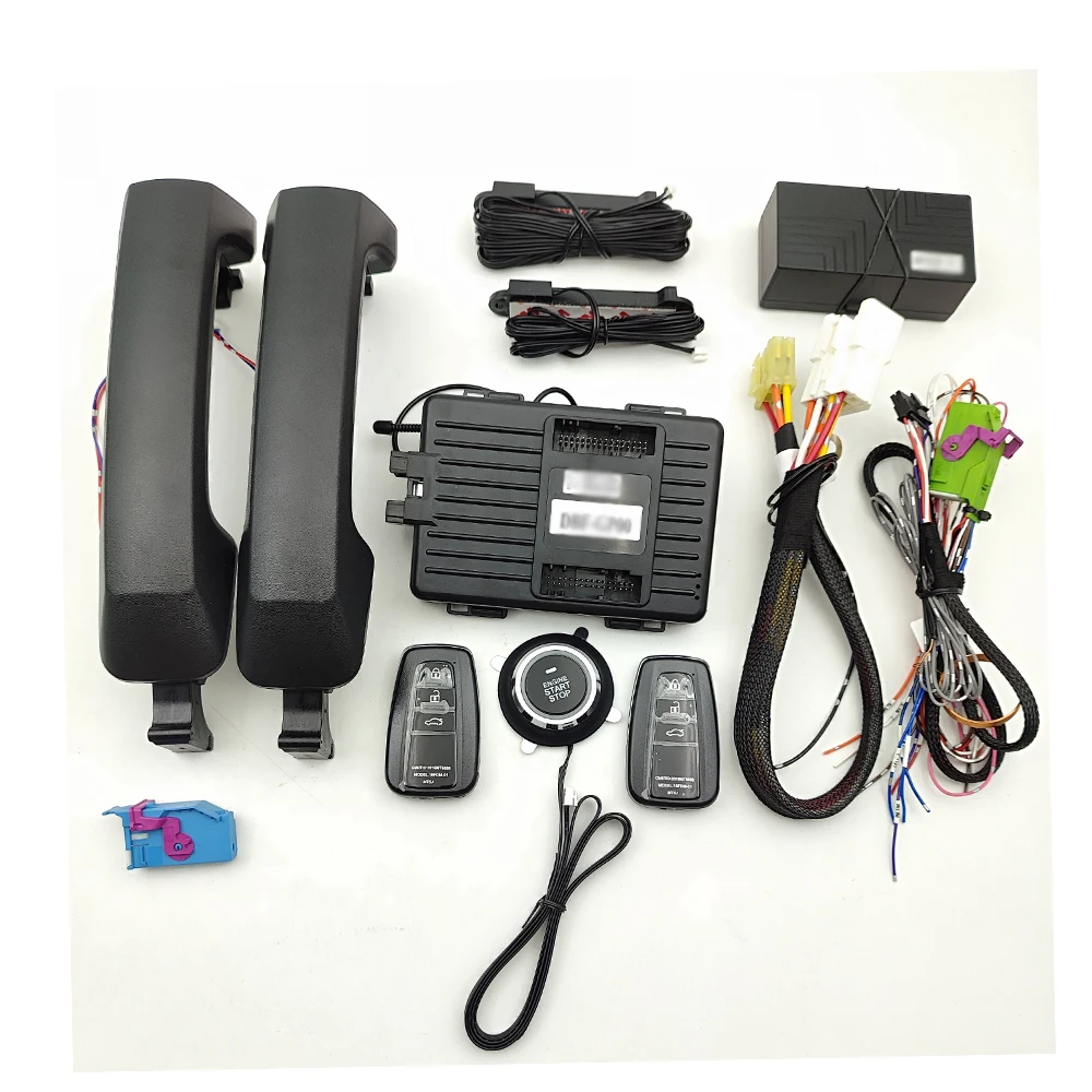 Lower Trims Upgrade For Land Cruiser FJ/Toyota Tundra/Sequoia Keyless Start Keyless Go Remote Start Phone App Control 2 Handle