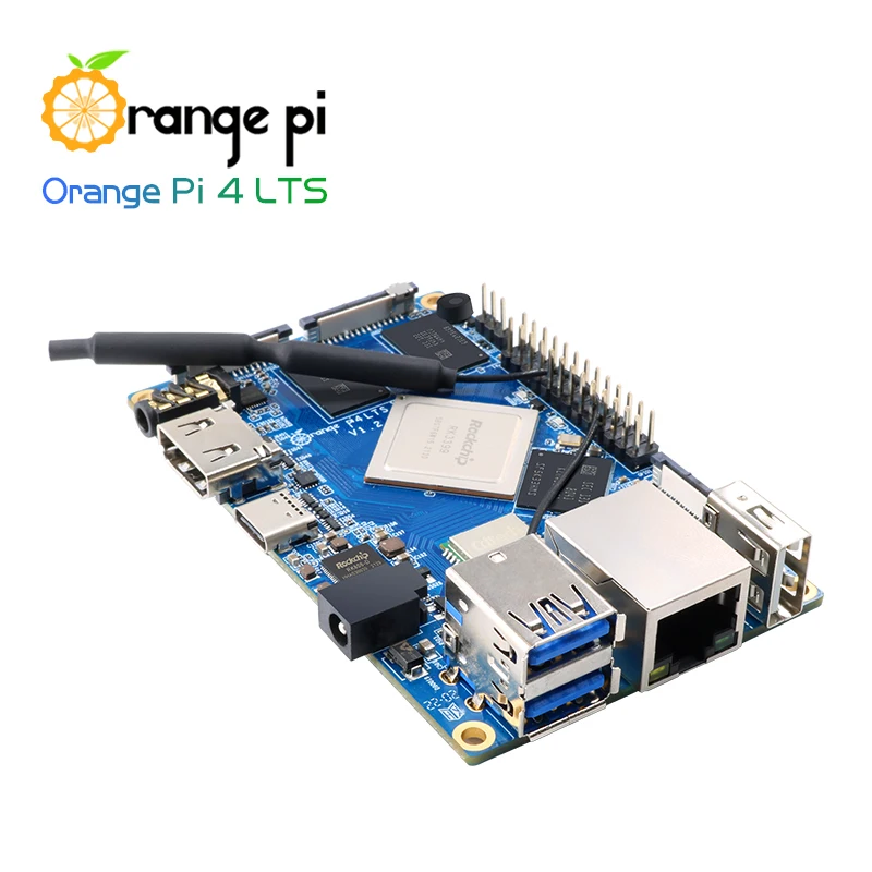 Orange Pi 4 LTS 4GB LPDDR4+16GB EMMC Rockchip RK3399,Support Wifi+BT5.0,Gigabit Ethernet, Run Android,Ubuntu,Debian OS