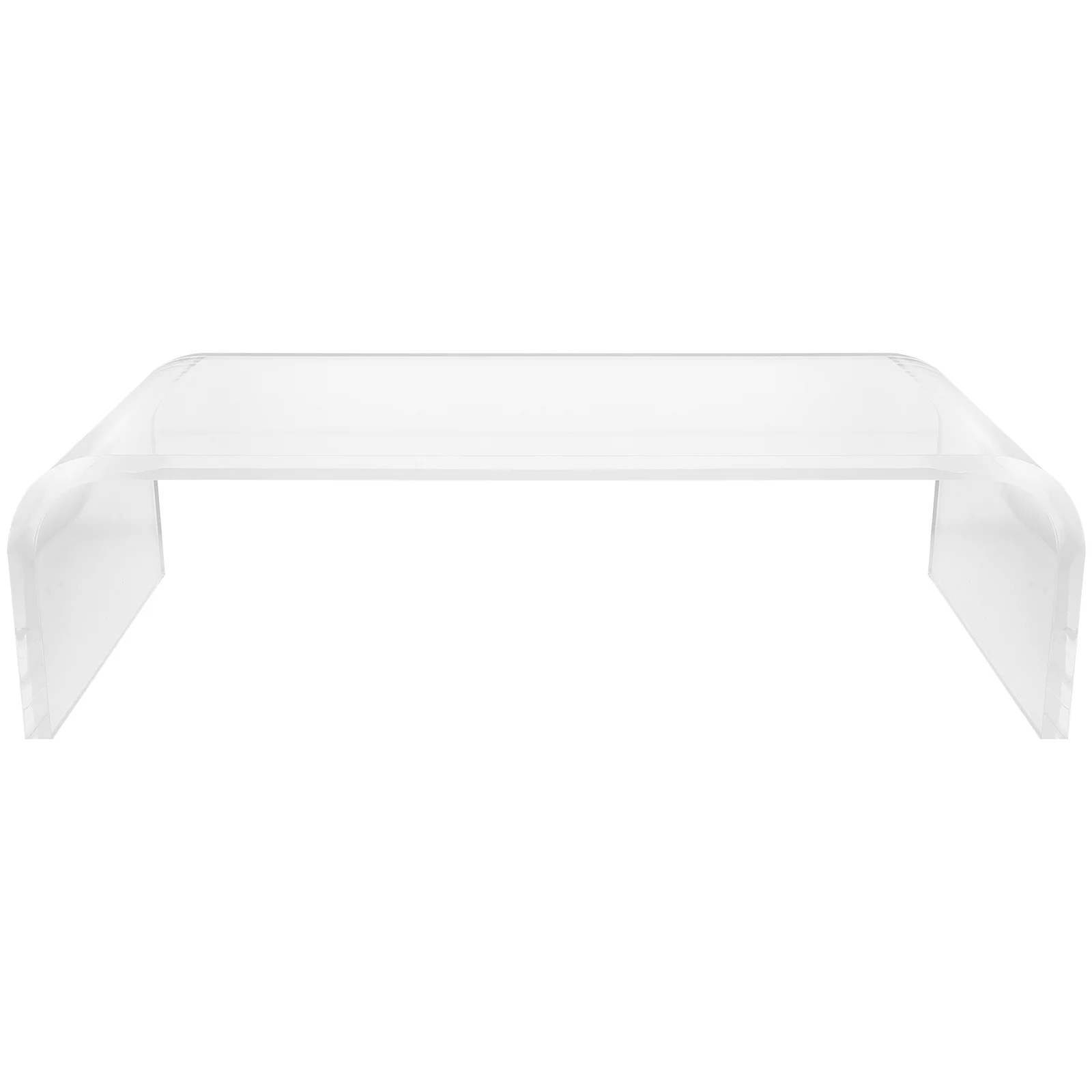 

Acrylic Monitor Riser 36x19x10cm Clear St Laptop Desk Height Adjustable Display Shelf Thick 9mm Elevator Storage