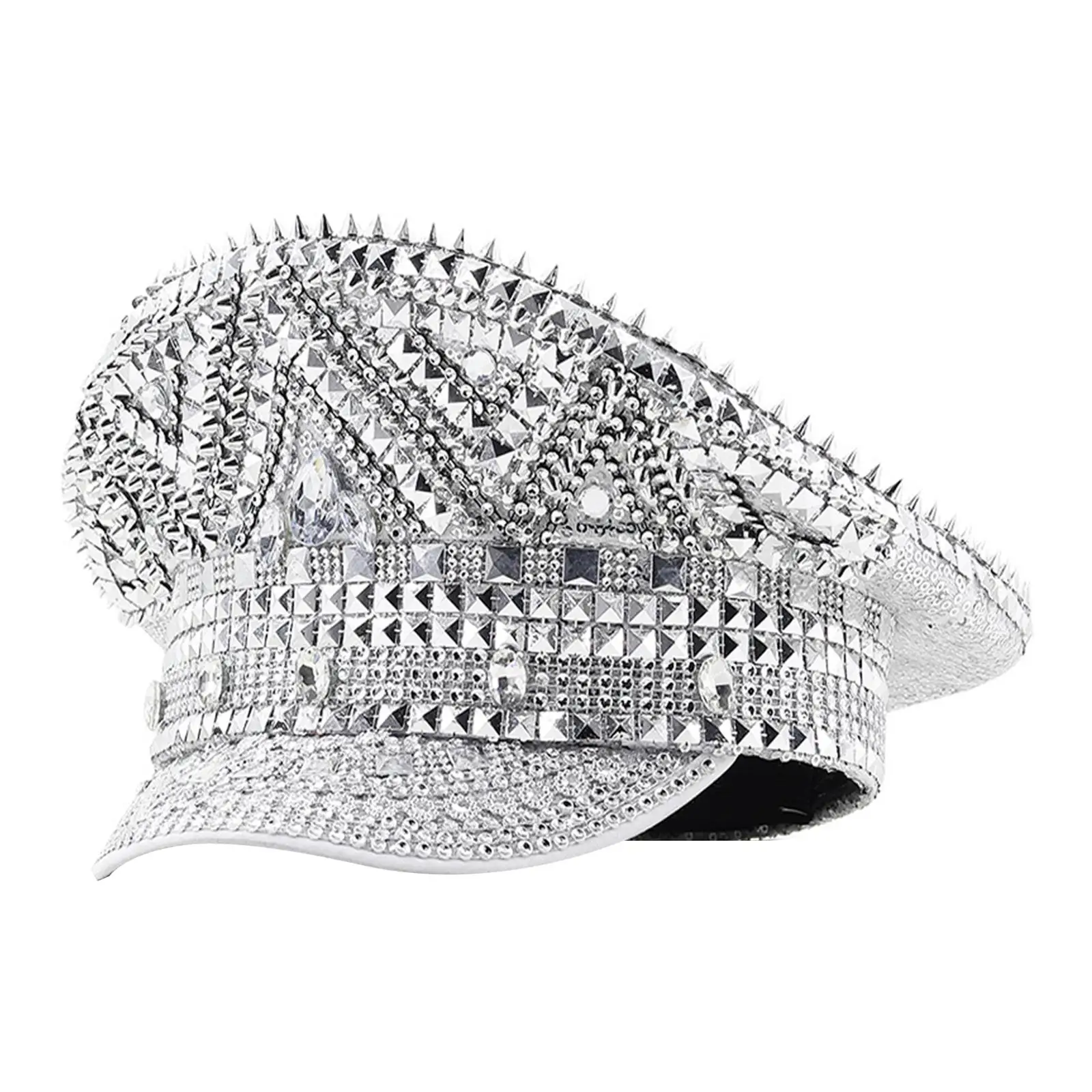 Sombrero de copa Steampunk, tocado de lentejuelas para disfraz de graduación, actuación en escenario