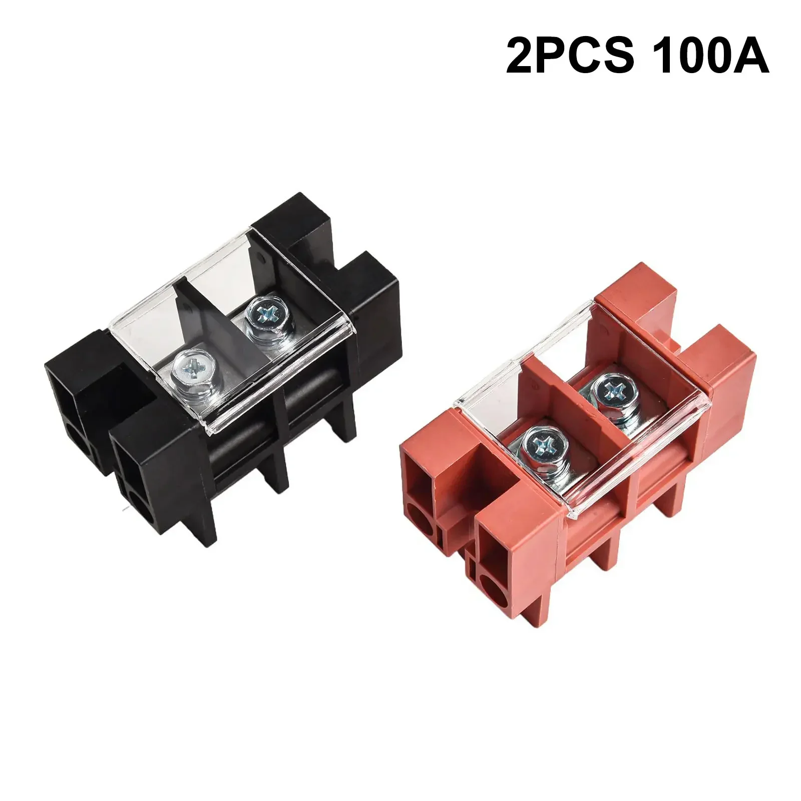 

Sturdy And Long Lasting High Current Parts Terminal Block Thermosetting Plastic Features Protective Design Red Black