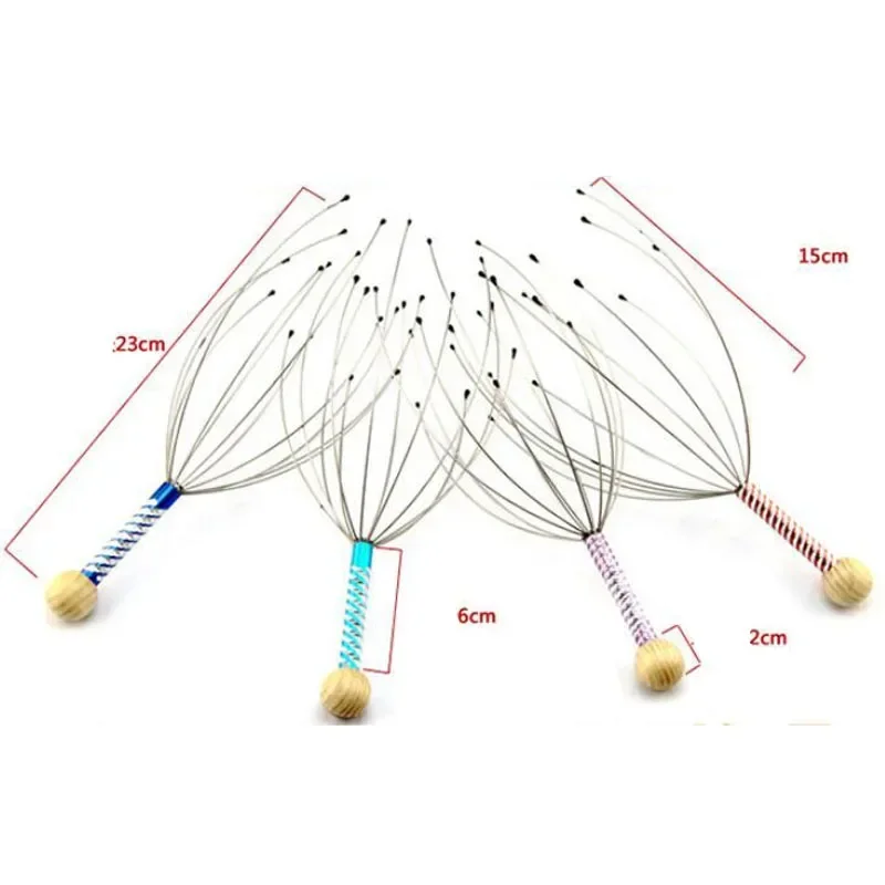 10PCS Testa Graffiare Massaggio Artigli di Polpo Testa Massaggiatore Artiglio Piccolo Artefatto Estrattore di Estrazione dell'anima Tiragraffi del Cuoio Capelluto Massaggio