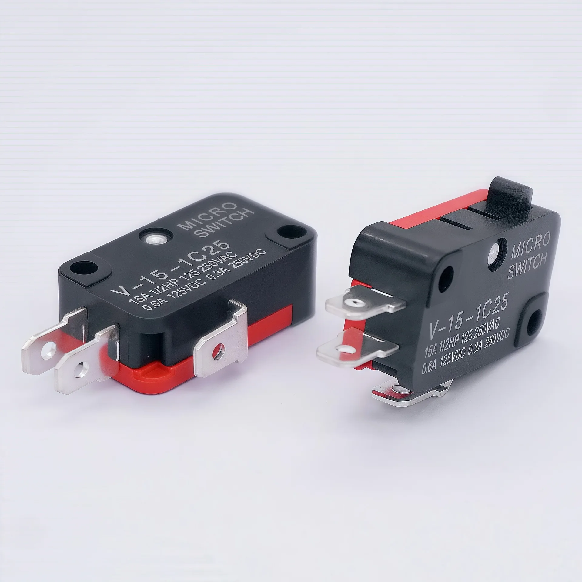10pcs/lot Large micro switch V-15-1C25, silver point V-15-IC25 microwave oven, contact switch, copper point tact switch