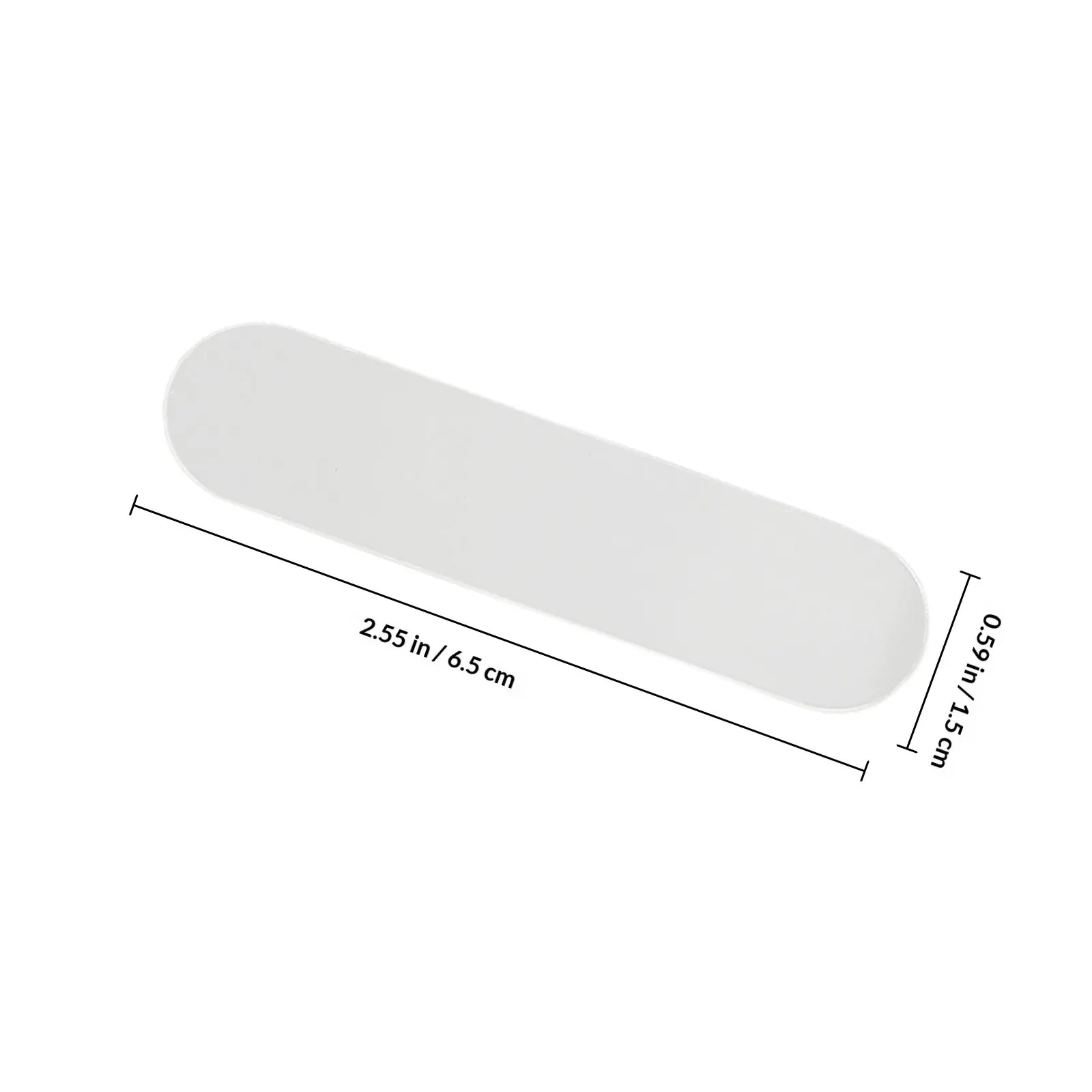 Transparent Acrylic Nail Display Strips 50 Pack Press On Nail Color Swatch Practice Stands for Salon