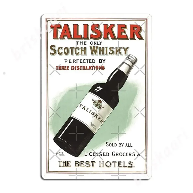 Talisker Scotch Whisky Australian Vintage Poster Metal Signs Garage Decoration Club Whiskey old Drink Tin sign Posters