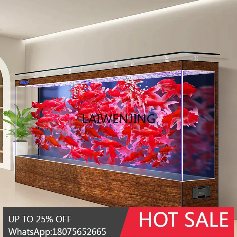MJY aquarium against the wall floor glass company medium and large filtration cycle ecology