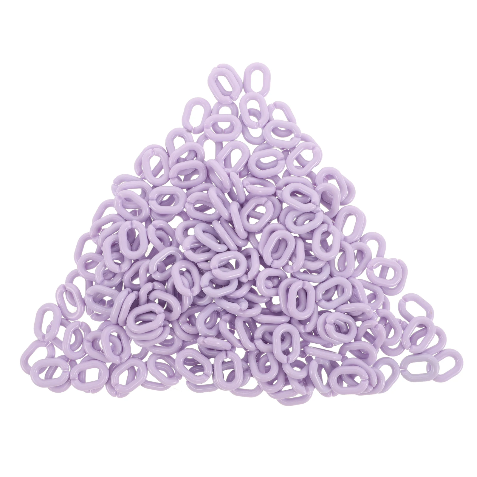 

200pcs Acrylic Chain Link Rings 14X19Mm Vibrant Candy Colors Diy Keychain Jewelry Making Craft Purse Accessories Durable