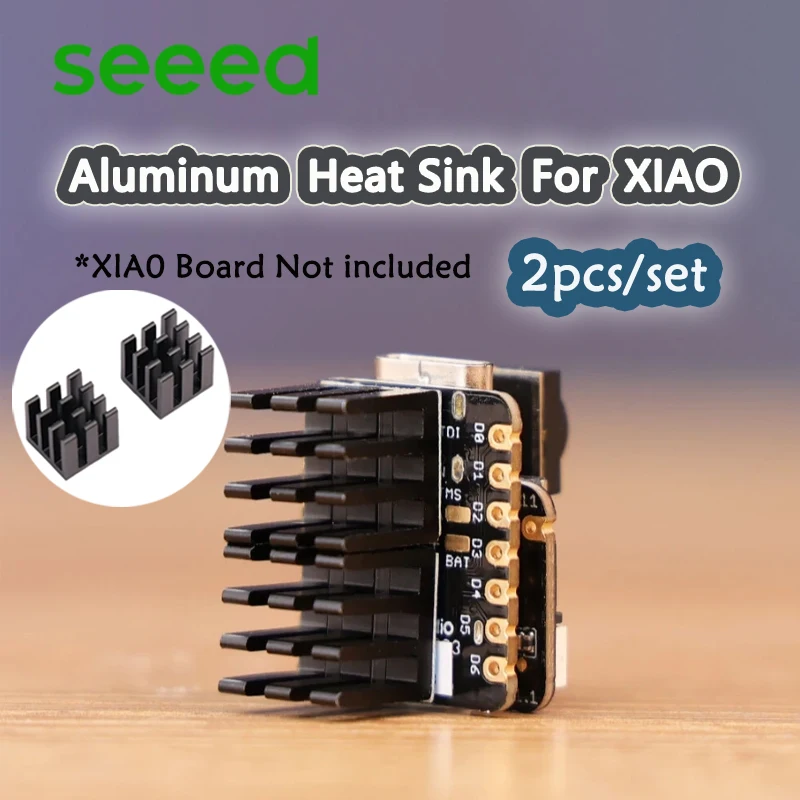 Seeed 2pcs/set Aluminum Heat Sink For XIAO Series - Specialized for XIAO ESP32S3 /ESP32C3 /ESP32C6 / nRF52840 / Sense /Plus
