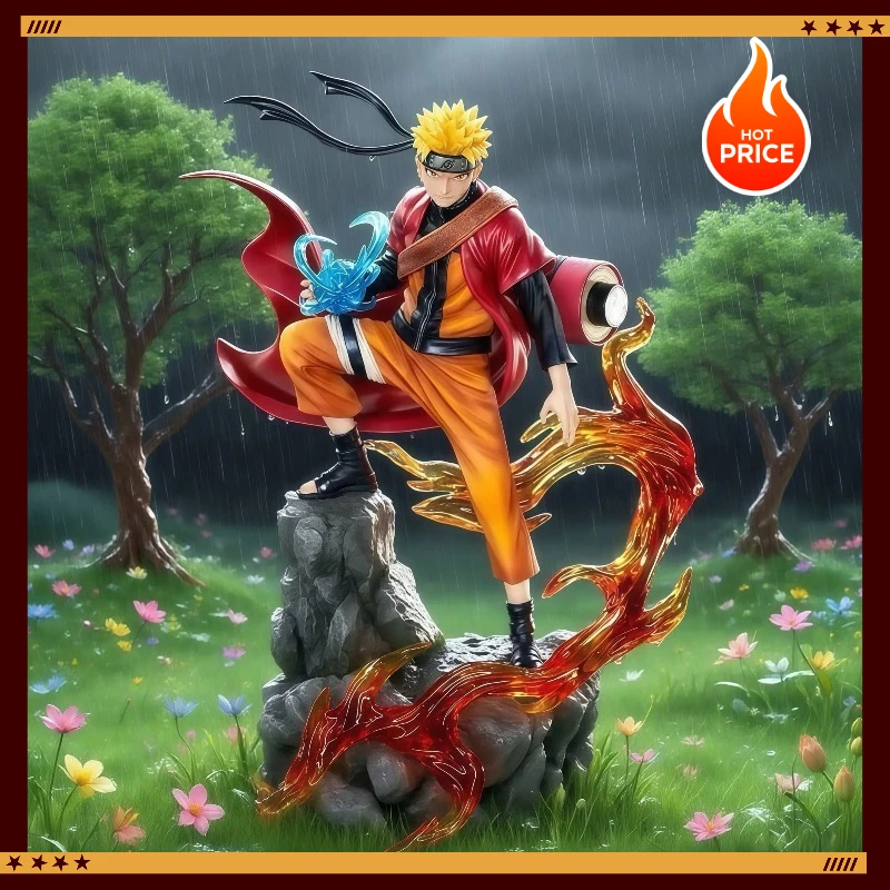 

QHot selling 23cm Naruto Anime Figure Uzumaki Naruto Uchiha Sasuke Action Model Pvc Statue Desktop Ornament Collection Toys Gift