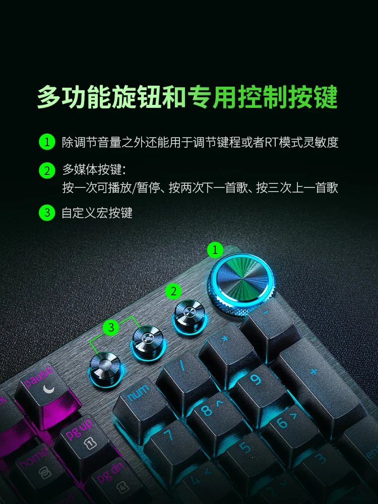 Imagem -04 - Razer Huntsman v3 Pro Gaming Keyboard Interruptor Óptico Analógico Teclado Mecânico com Fio