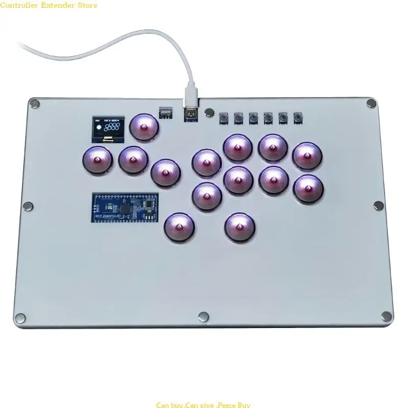 

14 Key Arcade Joystick Fight Mechanic Button Game Controller for Hitbox PC