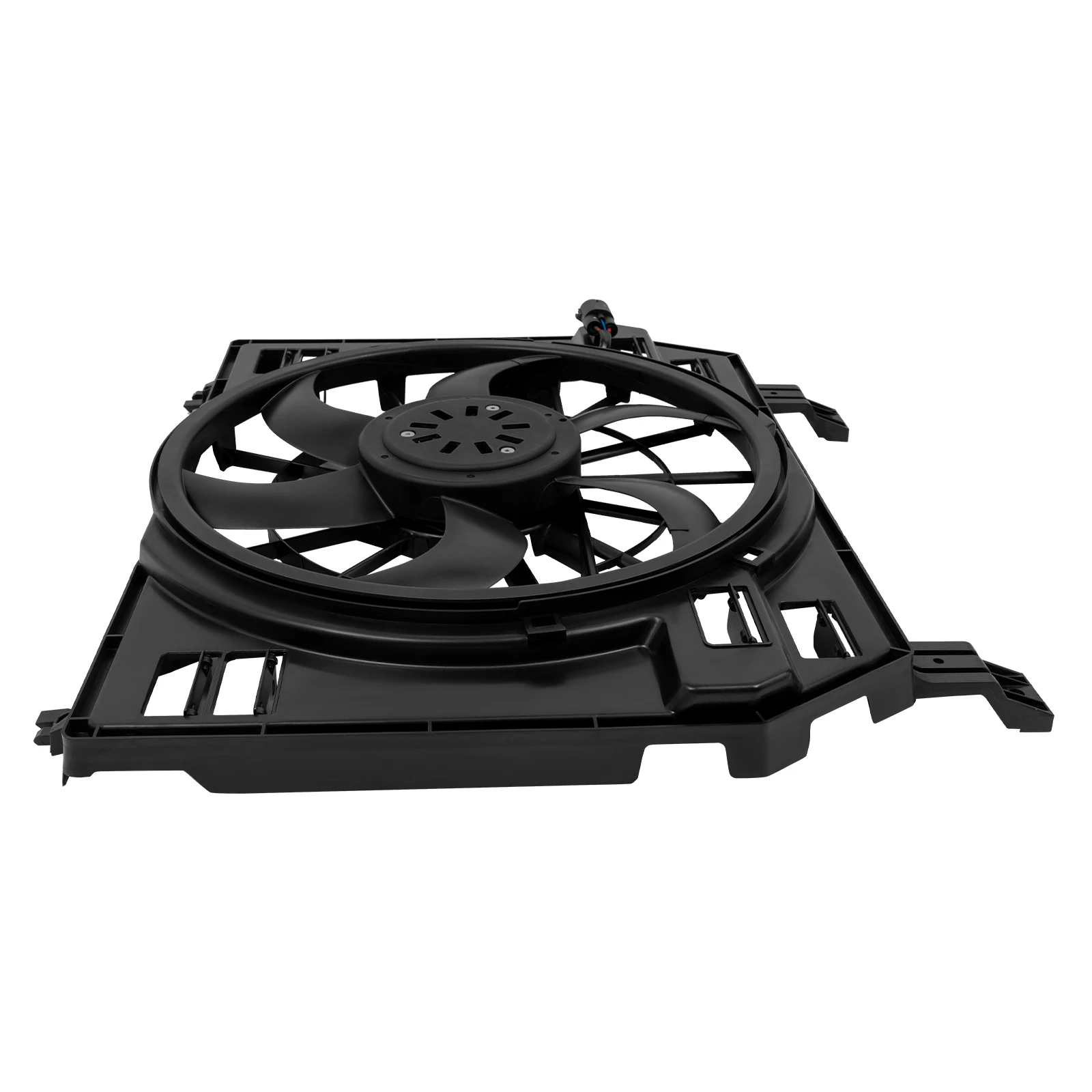 Engine Radiator Cooling Fan Assembly Black Radiator Cooling Fan For 2013-2018 Land Rover Range Rover 3.0L 5.0L