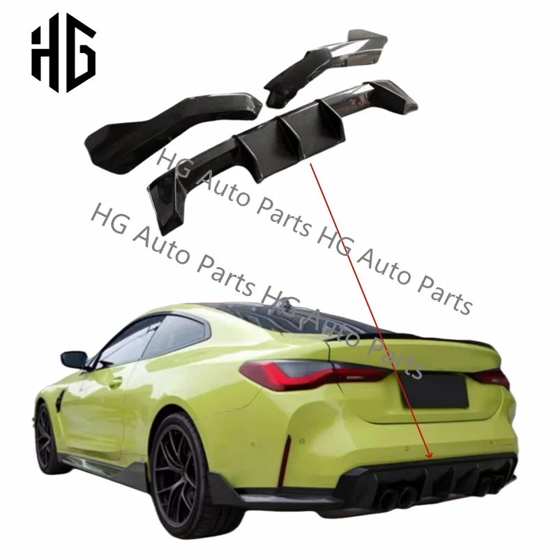 

Upgrade MP Style Carbon Fiber Rear Bumper Lip Spoiler Body Kit For BMW M3 M4 G80 G82 Car Diffuser Exterior Auto Parts