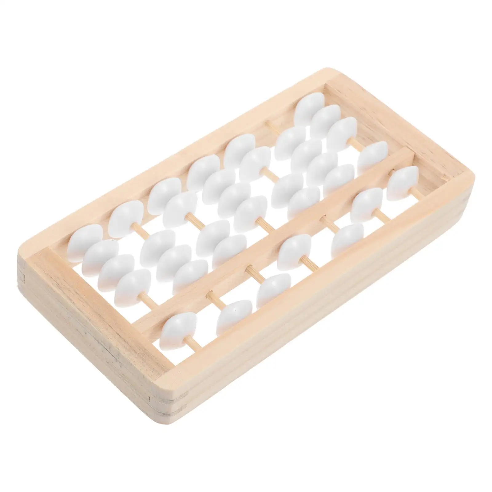 Wooden Abacus Mini Toy Small Kids Photo Prop Educational Tool Math nament Christmas Tree Birthday Grab Bead Montessori