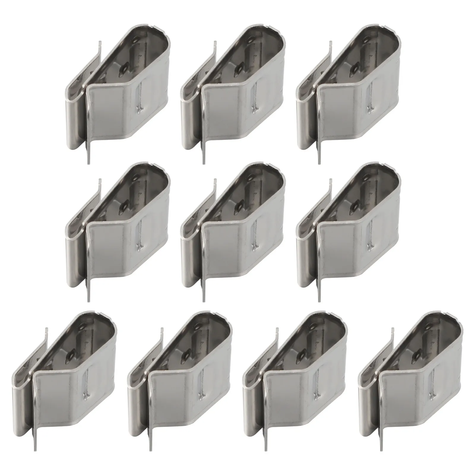 50Pcs Solar Photovoltaic Cable Clips Stainless Steel Wire Clamp for Grounding Easy Install Removal Neat
