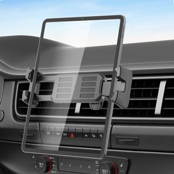 Universal Car Air Vent Tablet Stand Phone Holder Adjustable Knob & Hook for 4-14