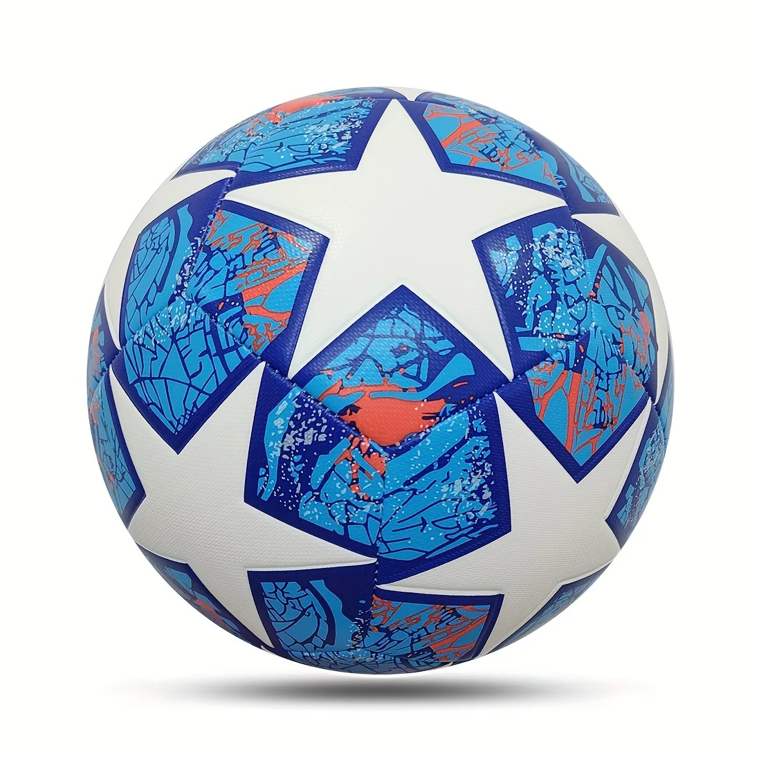 1Pc Classic Size 5 Soccer Ball, Handmade PU Leather Soccer Ball, Durable Kicking Outdoor Sports Training Game Football