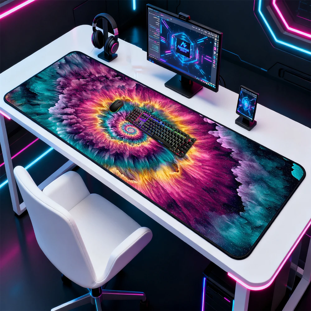 Vibrant Desk Pad Extra Large Mouse Mat 5mm Gaming Mousepad Smooth Desk Pad Nonslip Playmat 120x60 Cosmic Office Supplies Deskmat