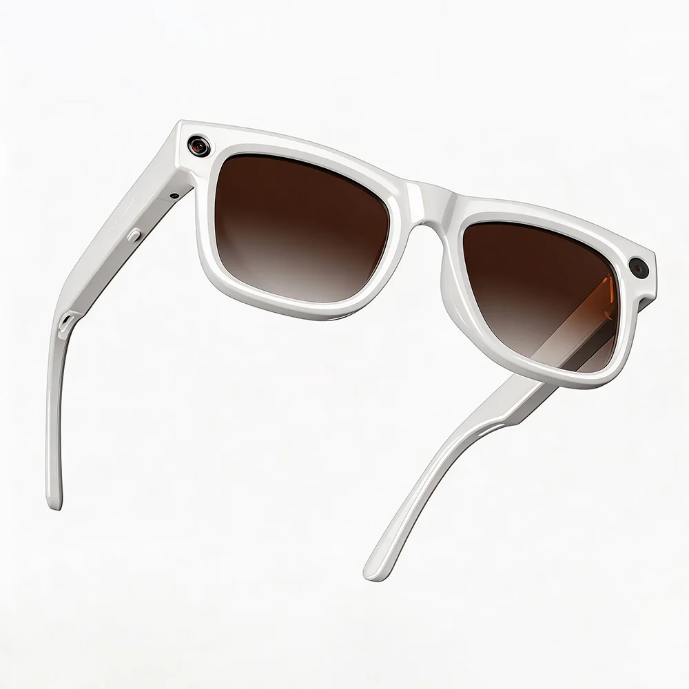 Bosheng AG19 AI Smart Glasses 8MP Camera Video Recording AI Photo Recognition Answer Sunglasses Bluetooth Call Music Anti-blue