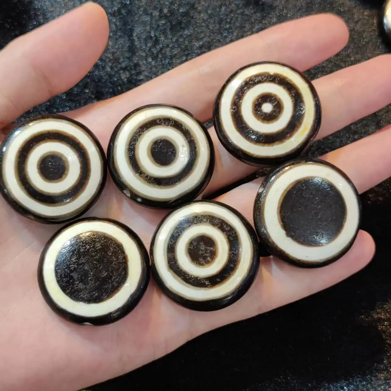 

1pcs/lot natural old agate sheep eye dzi 30*10mm Plate beads diy Clavicle chain pendant pendant Accessories jewelry Handmade