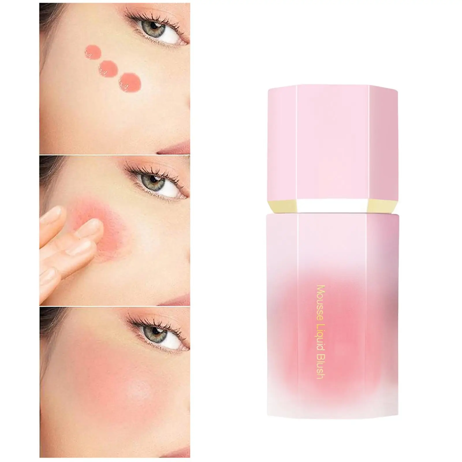 Cheek Blusher Smooth Facial Nourishing Blush Liquid Makeup Blend Effortlessly for Daily Face Beauty