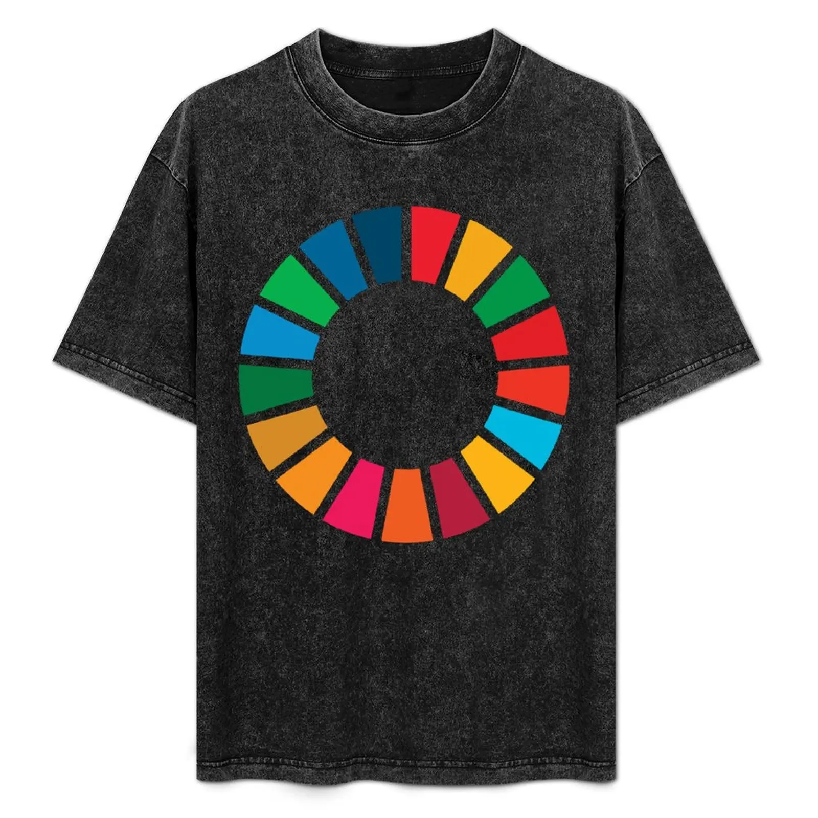 UN SDGs UN Global Goals Logo United Nations Sustainable Development Goals 2030 T-Shirt vintage men t shirts