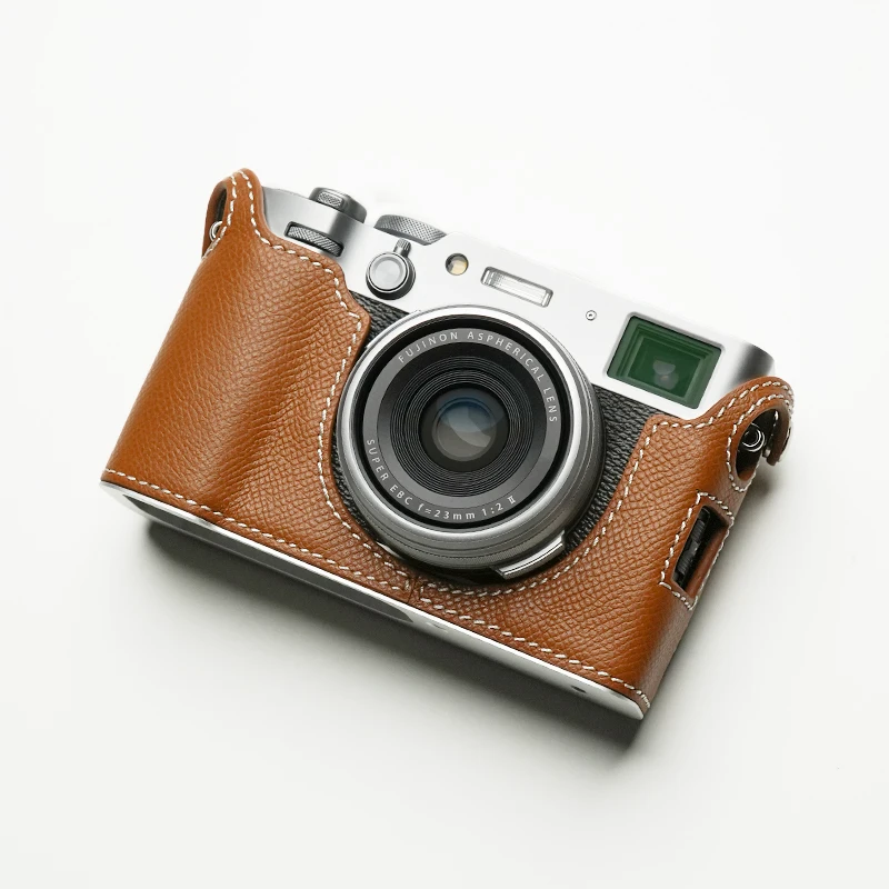MRSTONE voor Fujifilm X100VI Camera Case Beschermhoes Camera Bodysuit X-100VI Camera Handgemaakte lederen x100viCamera tas