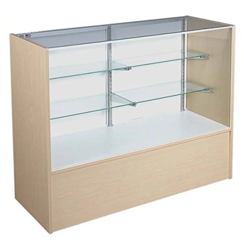 Custom. full display for retail shop wooden cheap glass display cabinet cheap smoke shop showcase