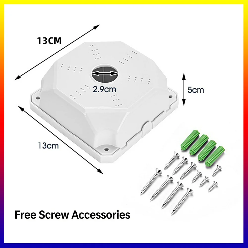Universal security camera junction box mounting bracket plastic rainproof junction box mounting bracket