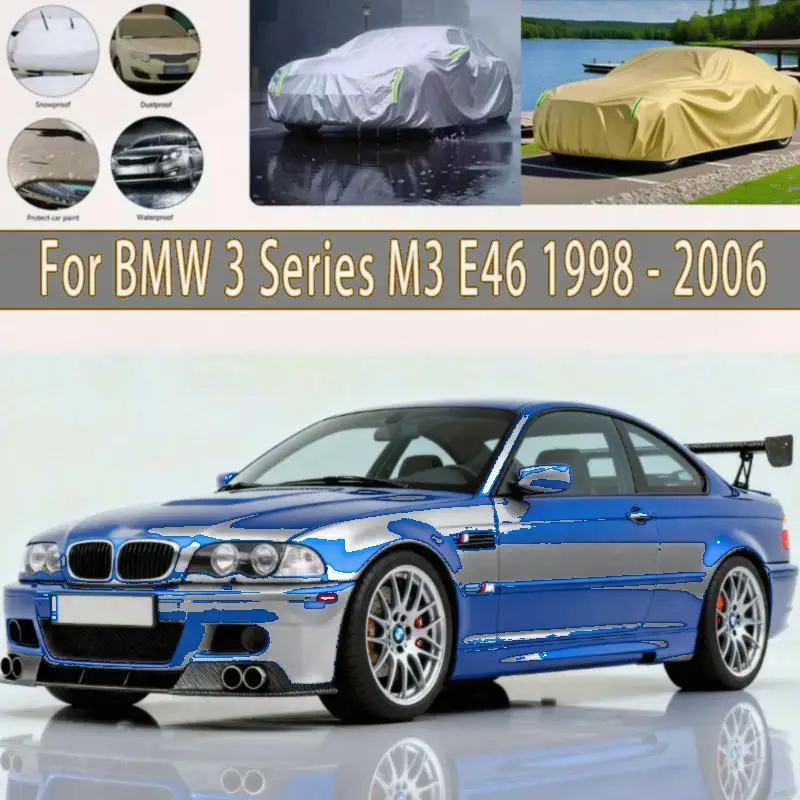 

Для BMW 3 серии M3 E46 1998 2006 2000 наружная защита водонепроницаемый пылезащитный снежный солнцезащитный козырек автомобильные чехлы