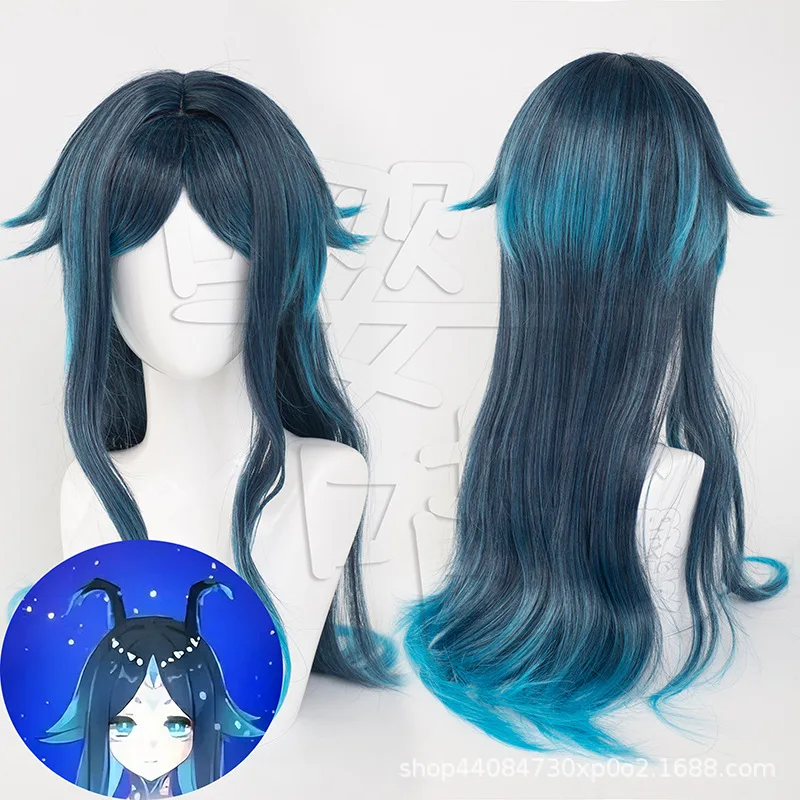 Парик Genshin Impact Ganyu, синтетические парики, костюмы для косплея, термостойкие парики для косплея Liyue Gui Zhong, игры Madame Ping