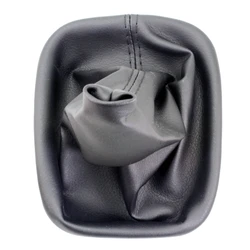 The Car Shift Gear Stick Manual Shift Boot Black Leather Boot With Frame For BMW E30 E36 E39 E46 E90-93