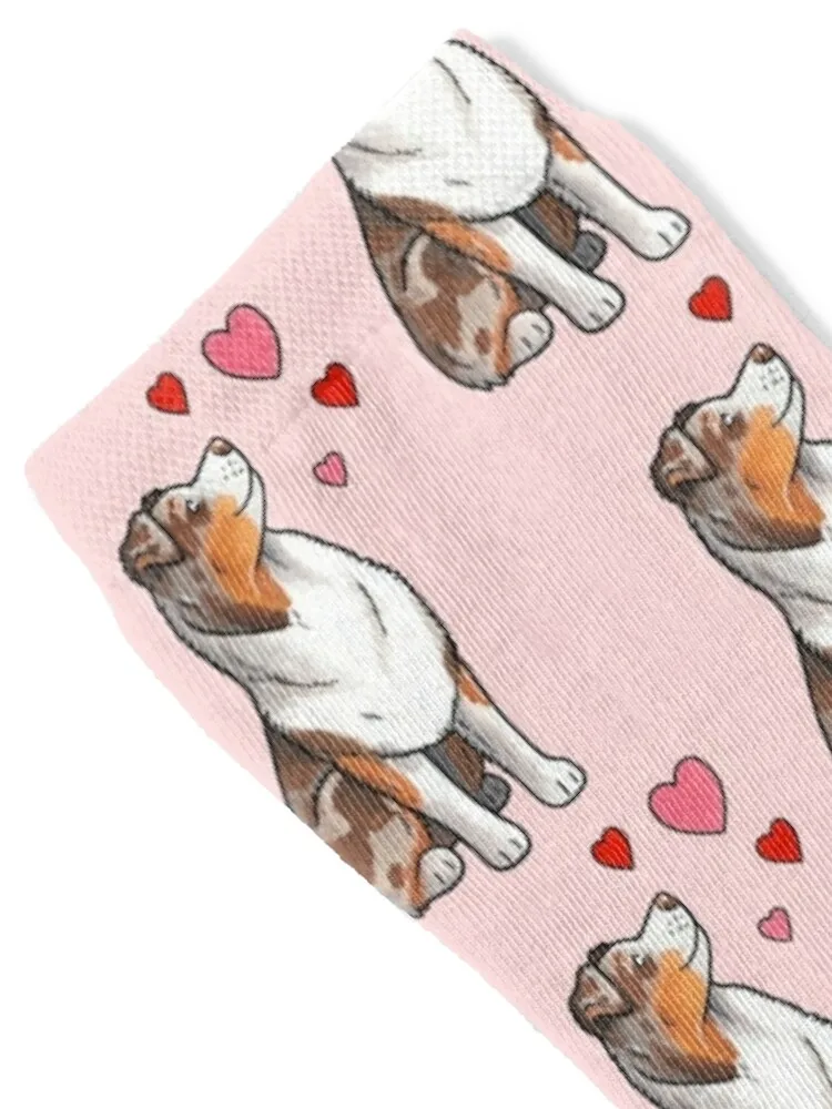 Aussie love Socks happy cartoon anti-slip japanese fashion Woman Socks Men's