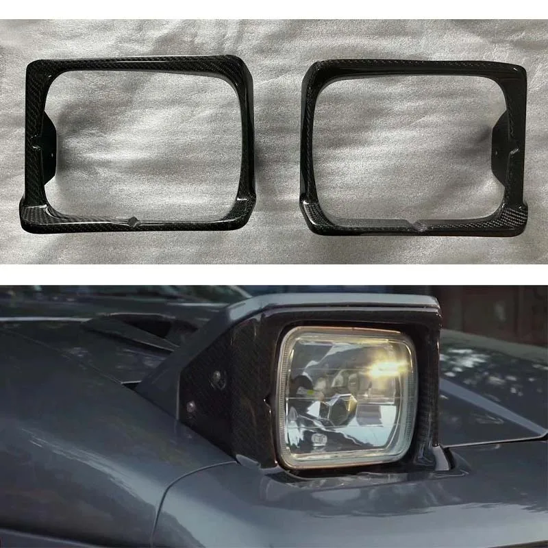 Replace Carbon Fiber Floding Headlight Frame Bezel Parts for Toyota Supra A70 1987-1992