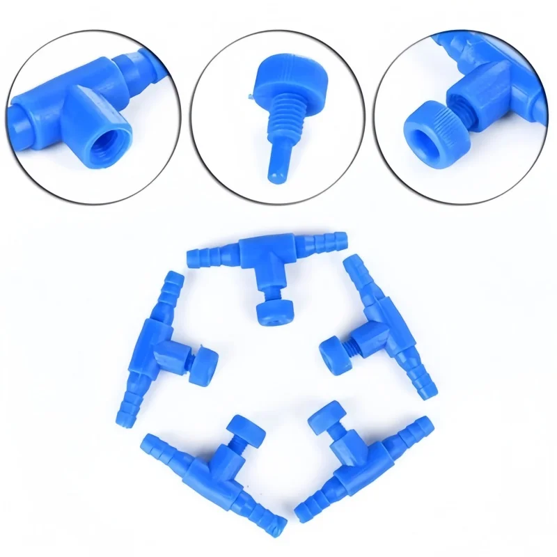 Aquarium-Luftregelventil, Einstellbarer Luftstrom-Durchflussregler für Fischbecken, 4mm Schalter, Luftpumpen-Sauerstoffrohr-Verbinder – Detail 4