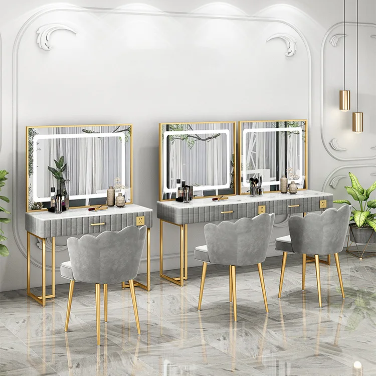 Photo studio marble makeup Taipei European ins bedroom dresser photography studio makeup professional makeup table mirror