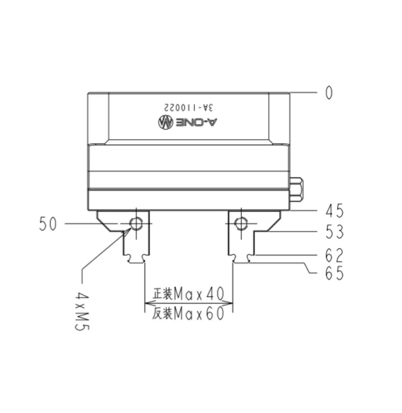 Max Clamping 60 Mm , Accuracy 0.01 Mm, Lang Type Self Centering Vise 3A-110022