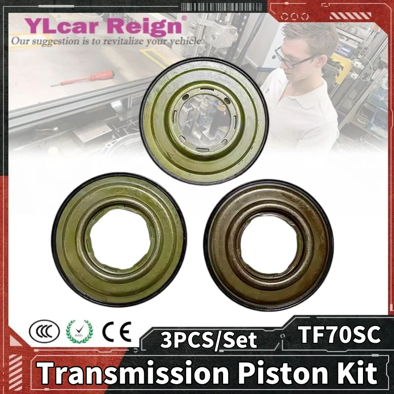 

TF70SC TF70 Automatic Transmission Gearbox 3PCS/Set Piston Repair Kits For Citroen C5 Peugeot Car Accessories