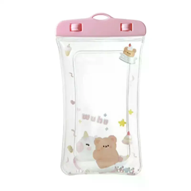 Cartoon Full View Waterproof Case For Phone Underwater Snow Rainforest Transparent Dry Bag Swimming Pouch Big Mobile Phone Cover view 4