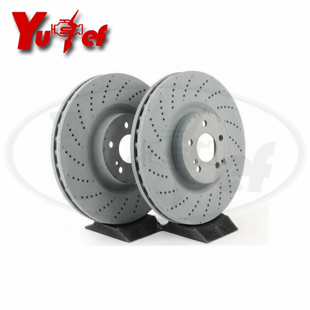 

A pair Front Brake Disc Rotor 1664210312 1664210912 1664211600 Fits For MB GL-X166 GLE-W166 C292 GLS-X166 M-W166