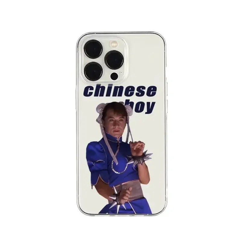 

Funny Jackie Chan Chinese Boy iPhone 14 Case XSmax Apple XR Transparent 6s78Plus Soft SE