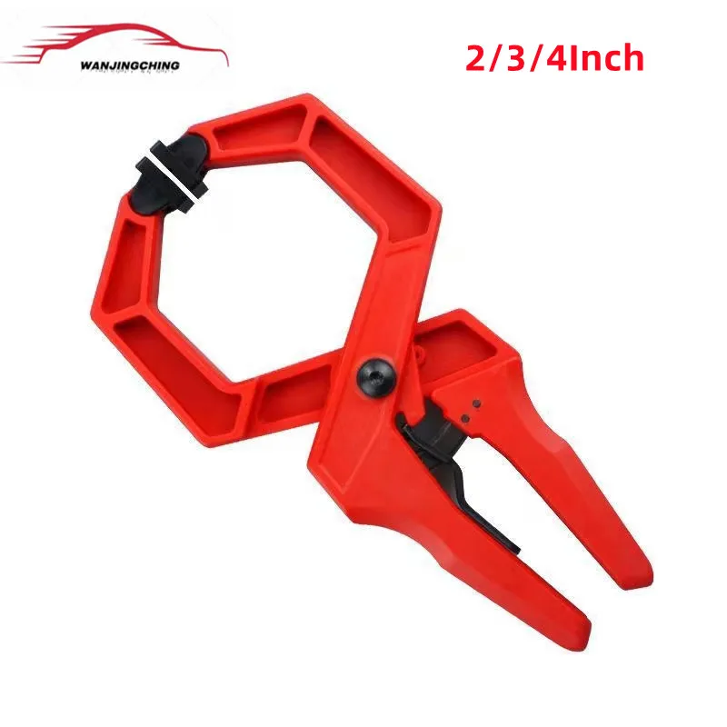 

2/3/4Inch Multi-Purpose Quick Ratchet Plastic Clamps G Type Quick One-Handed Spring Clip Wood Carpenter Clamps Woodworking Tool