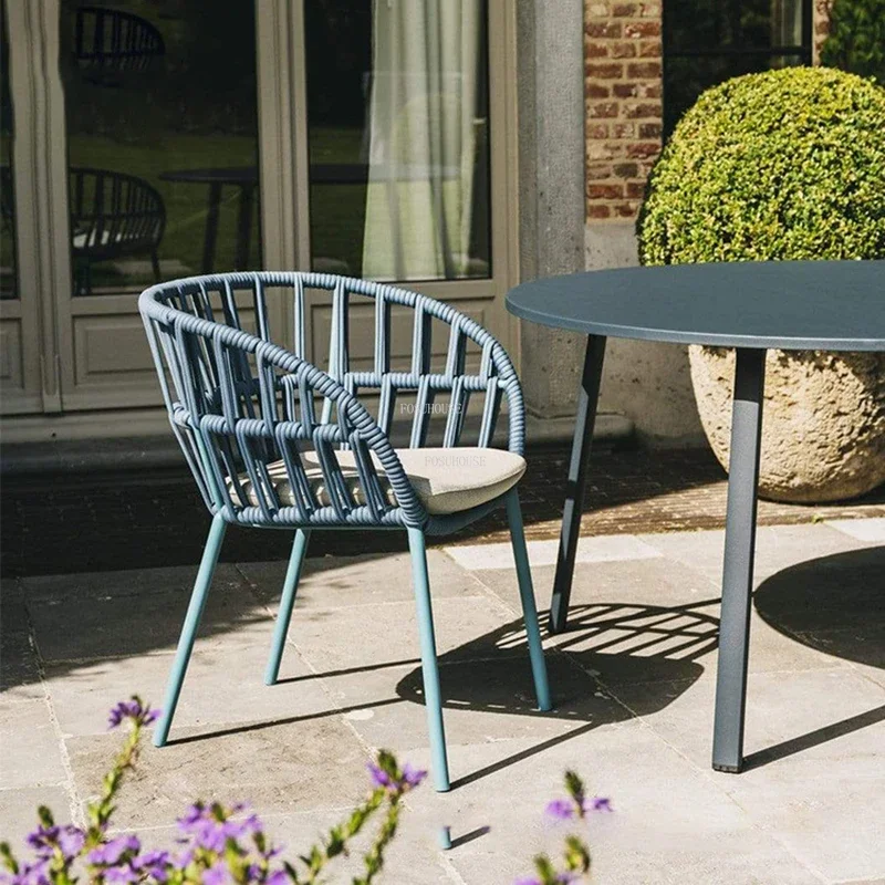 

American Rattan Outdoor Chairs Designer Outdoor Furniture Balcony Leisure Beach Chairs Outdoor Garden Chair Patio Camping Chair