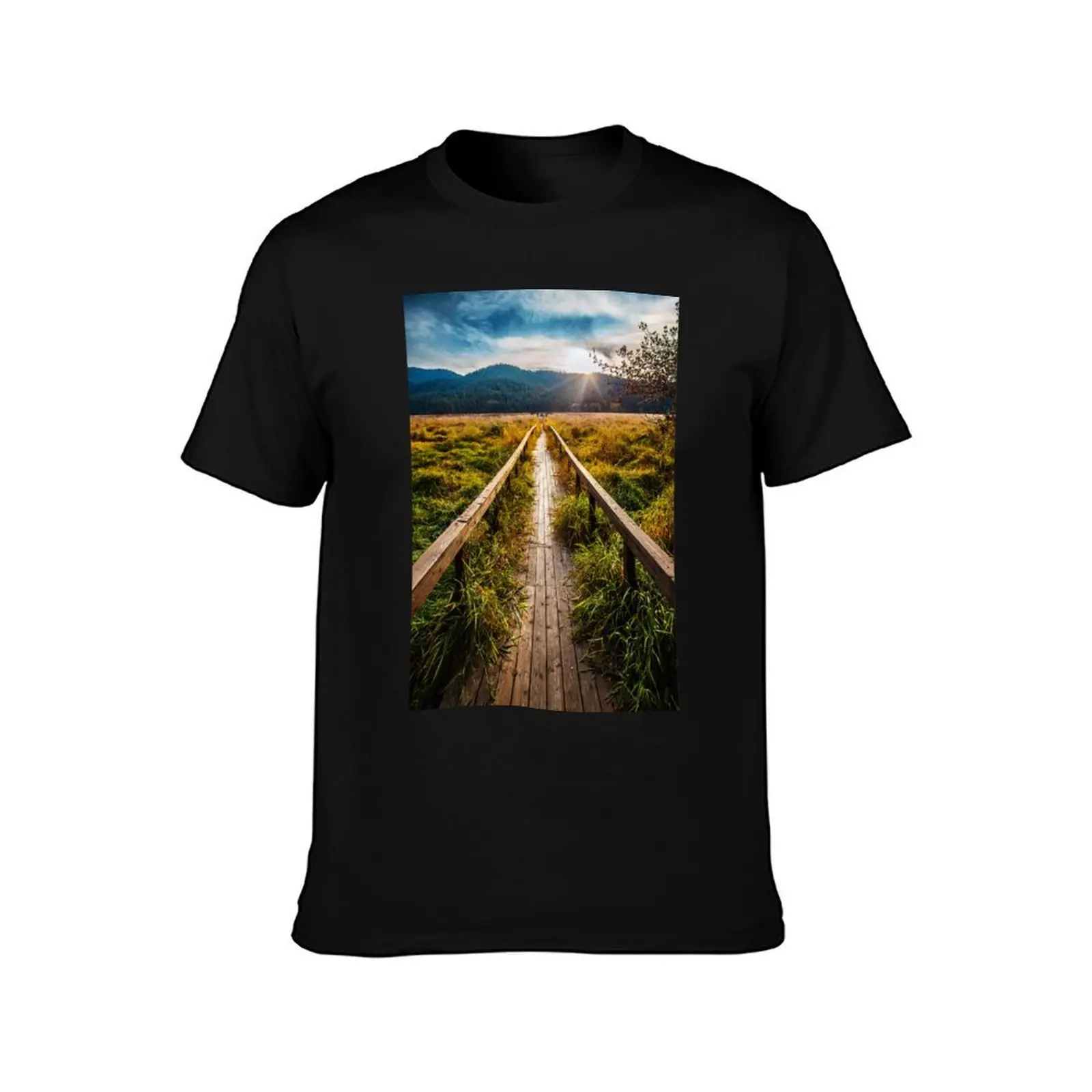 Boardwalk, October in Washington, Pacific Northwest T-Shirt, Summer Casual Cotton Tee, Oversized Streetwear Tops, 100% Cotton