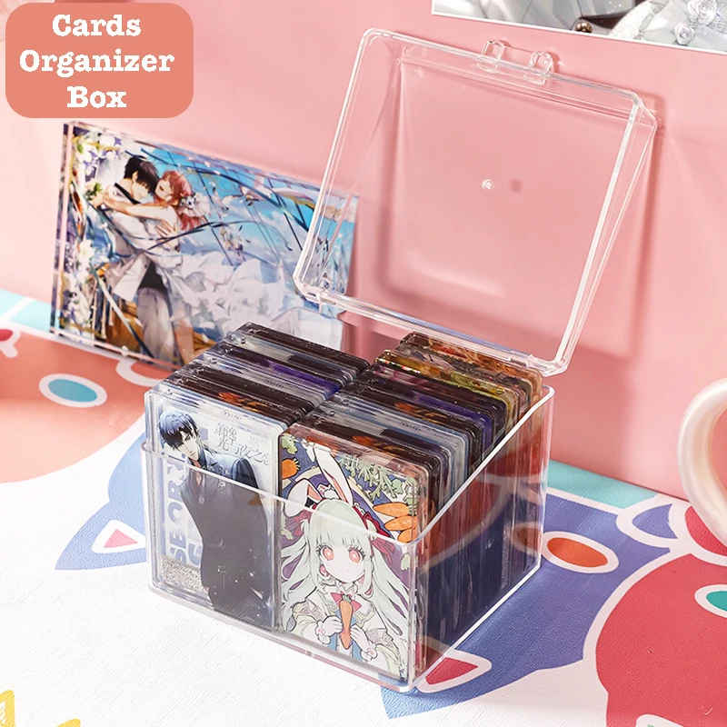 Schreibtisch Stifthalter Kosmetik Organizer Transparent Briefpapier Große Kapazität Acryl Bleistift Aufbewahrungsbox Karte Organizer Box