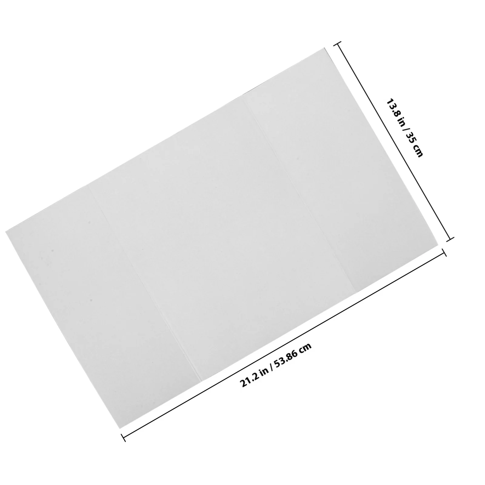1 セット白三つ折り折りたたみポスターボードダブルテープクリア明るいディスプレイプレゼンテーション三つ折りディスプレイボードポスターボード