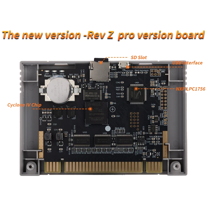أحدث KY Ultimate Rev. Z لخرطوشة FXPAK Pro لوحدة تحكم ألعاب الفيديو SNES/SFC 16 بت مع بطاقة SD 16G وشريحة Cyclone IV