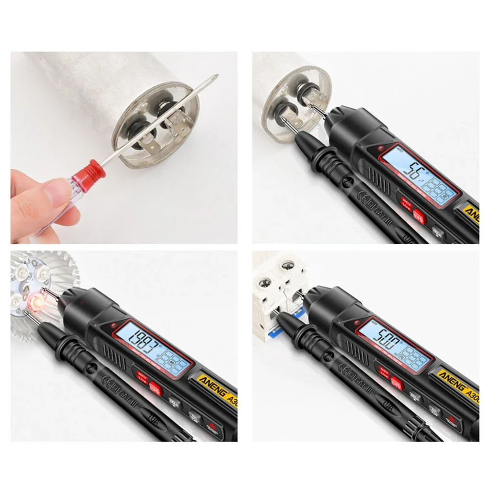 اقلام الفحص الجهد الرقمي ANENG A3006/A3005 المتعدد 4000 عدد القلم نوع المتعدد الفولتميتر اختبار السيارات ديود متر أدوات #5