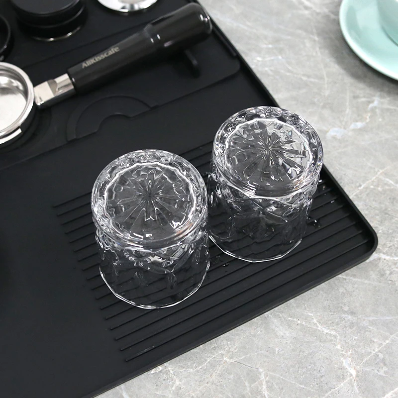 Kaffee Tamper Matte Verteiler Station Siebträger Silikon Pad Espresso Maker Bar Zubehör Coffeeware Ecke Barista Werkzeuge – Detail 13